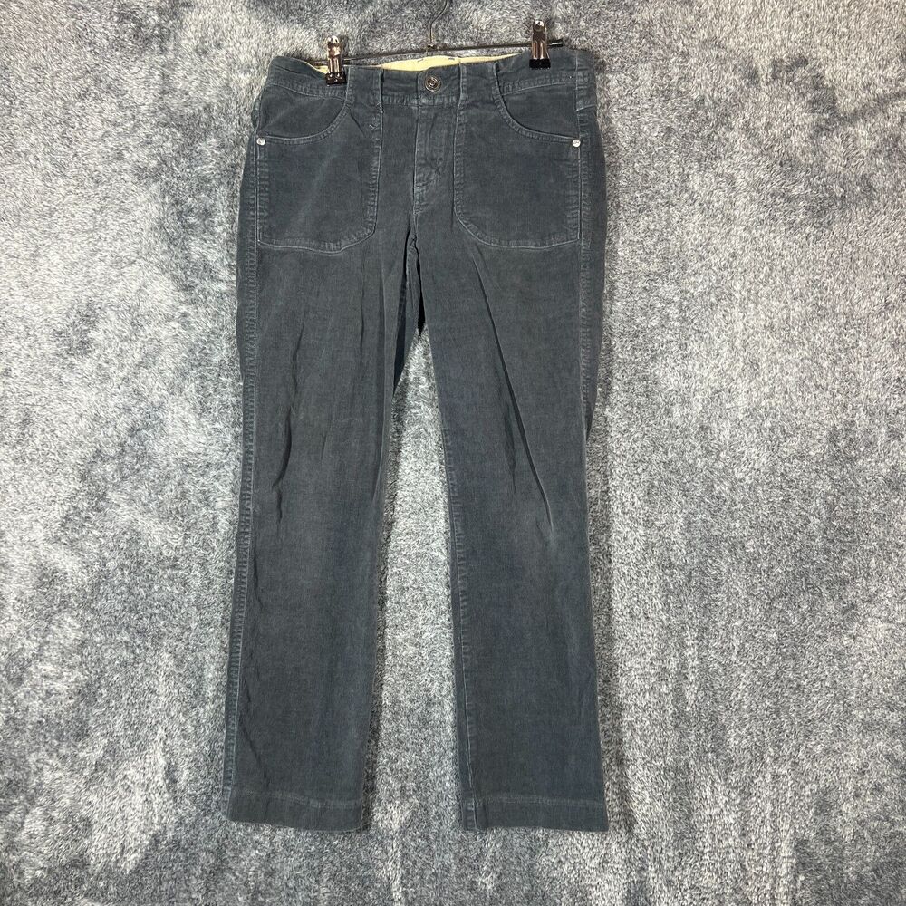 Kuhl Corduroy Pants Womens 4 Gray Stretch Straight Leg Hiking Gorpcore Outdoor